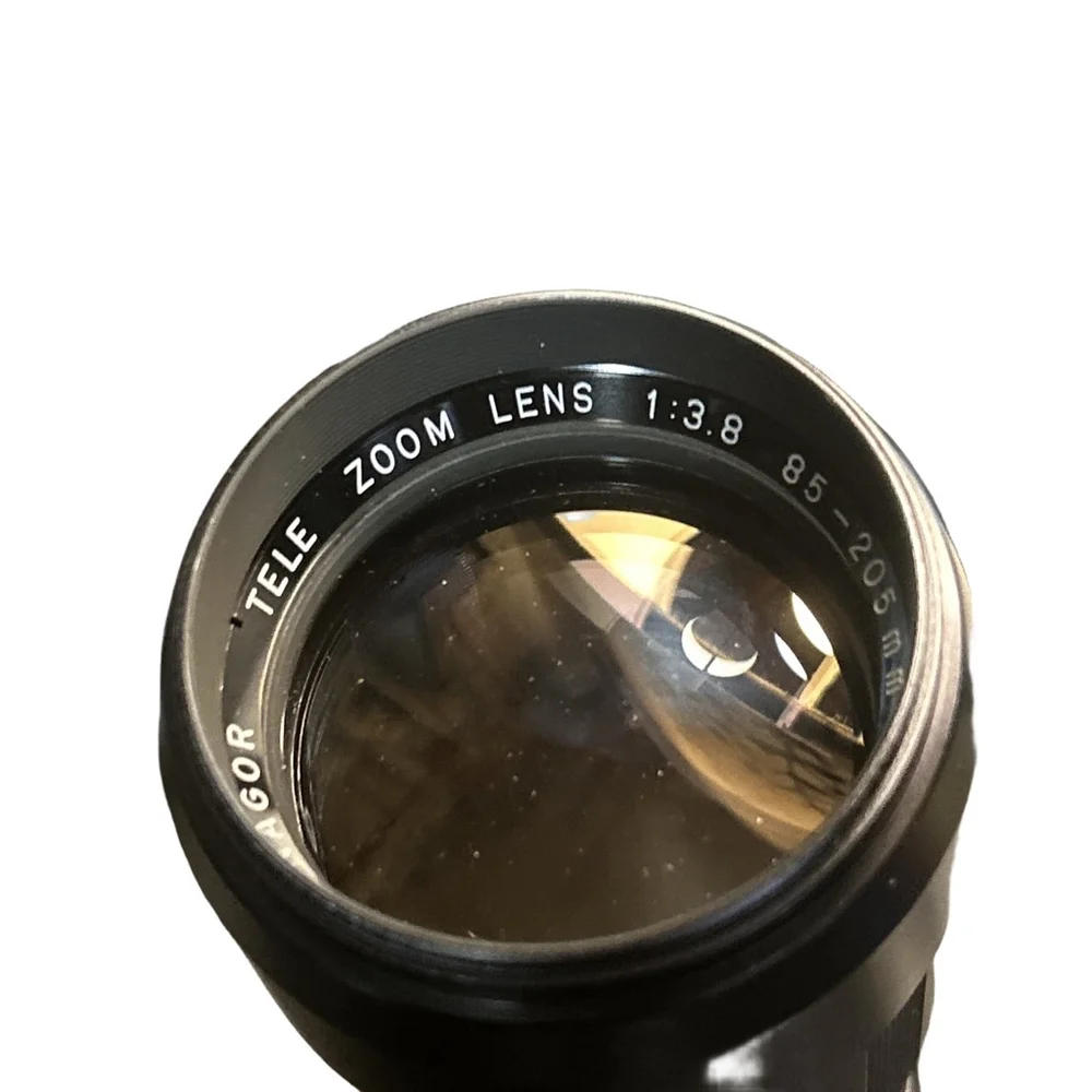 Panagor Tele Zoom Lens 85-205mm Camera Lens - Black and Silver
